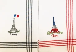 2 Panos Torre Eiffel Paris bordado