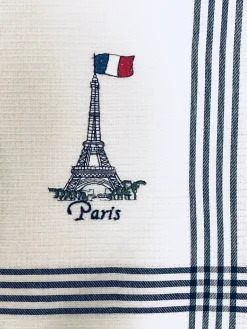2 Panos Torre Eiffel Paris bordado