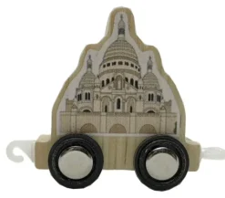 Pequeno trem de Paris com iniciais