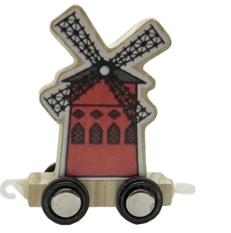 Pequeno trem de Paris com iniciais
