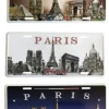 3 placas grandes de metal souvenrs de Paris monumentos em relevo