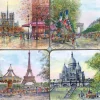 4 porta-copos Lembrança de Paris