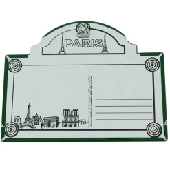 Postal Placa de rua Paris Torre Eiffel