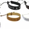 Pulseira de couro ajustável Torre Eiffel de Paris