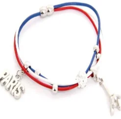 Pulseira Paris Torre Eiffel Tricolor