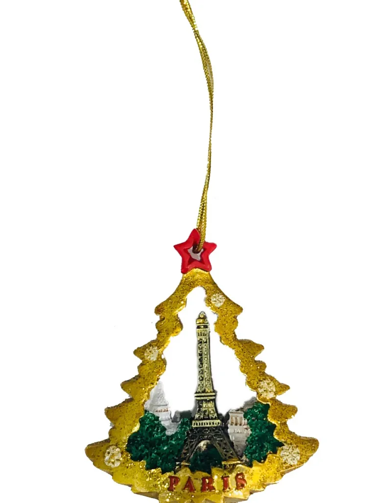 Árvore de Natal Torre Eiffel dourado