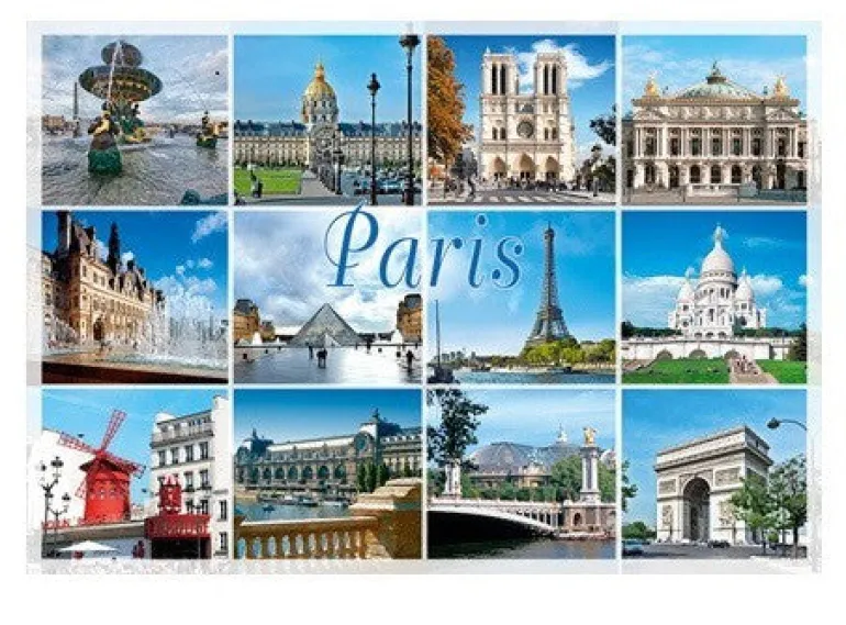 Seleção de 10 postais de Paris