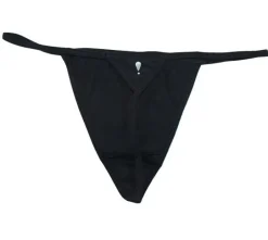 Tanga preta com strass