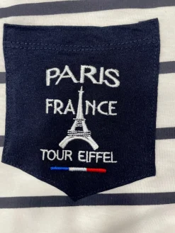 Tee shirt bordada Torre Eiffel Paris França
