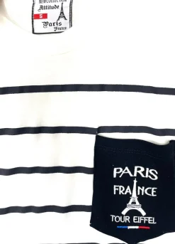 Tee shirt bordada Torre Eiffel Paris França