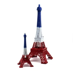 Torre Eiffel azul branca e vermelha
