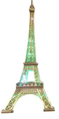 Torre Eiffel brilhante LED com comando