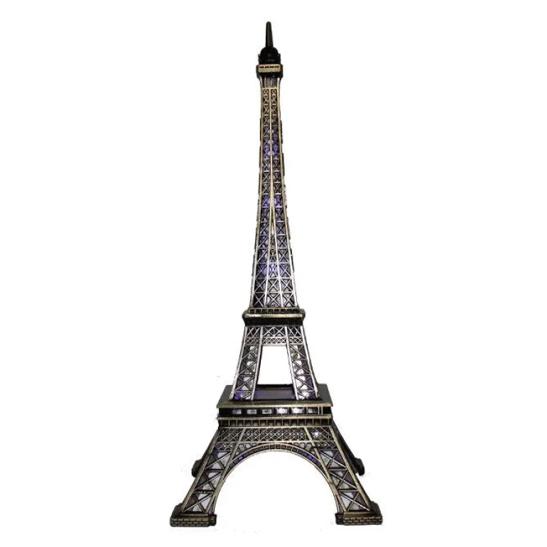 Torre Eiffel cintilante e luminosa