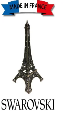 Torre Eiffel com strass Swarovski made in France