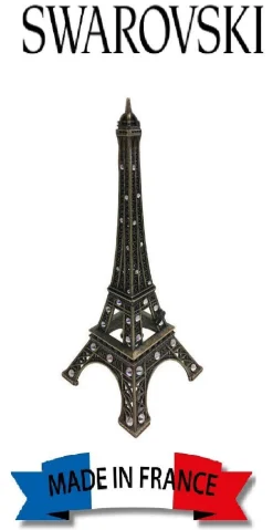 Torre Eiffel com strass Swarovski made in France