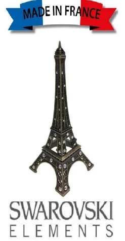 Torre Eiffel com strass Swarovski made in France