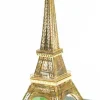 Torre Eiffel cristal dourada