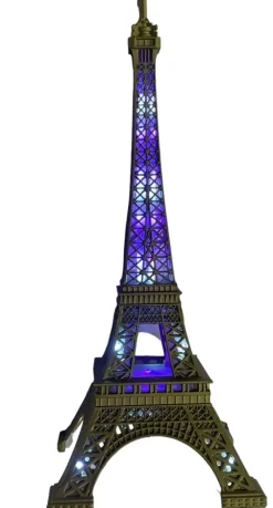Torre Eiffel Espumante + LED 6 cores variadas