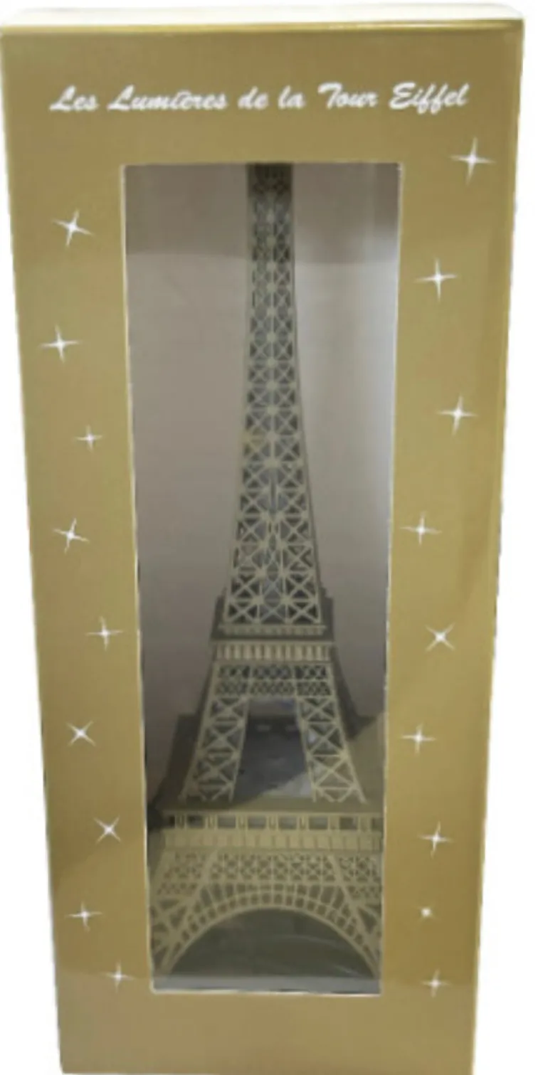 Torre Eiffel Espumante + LED 6 cores variadas