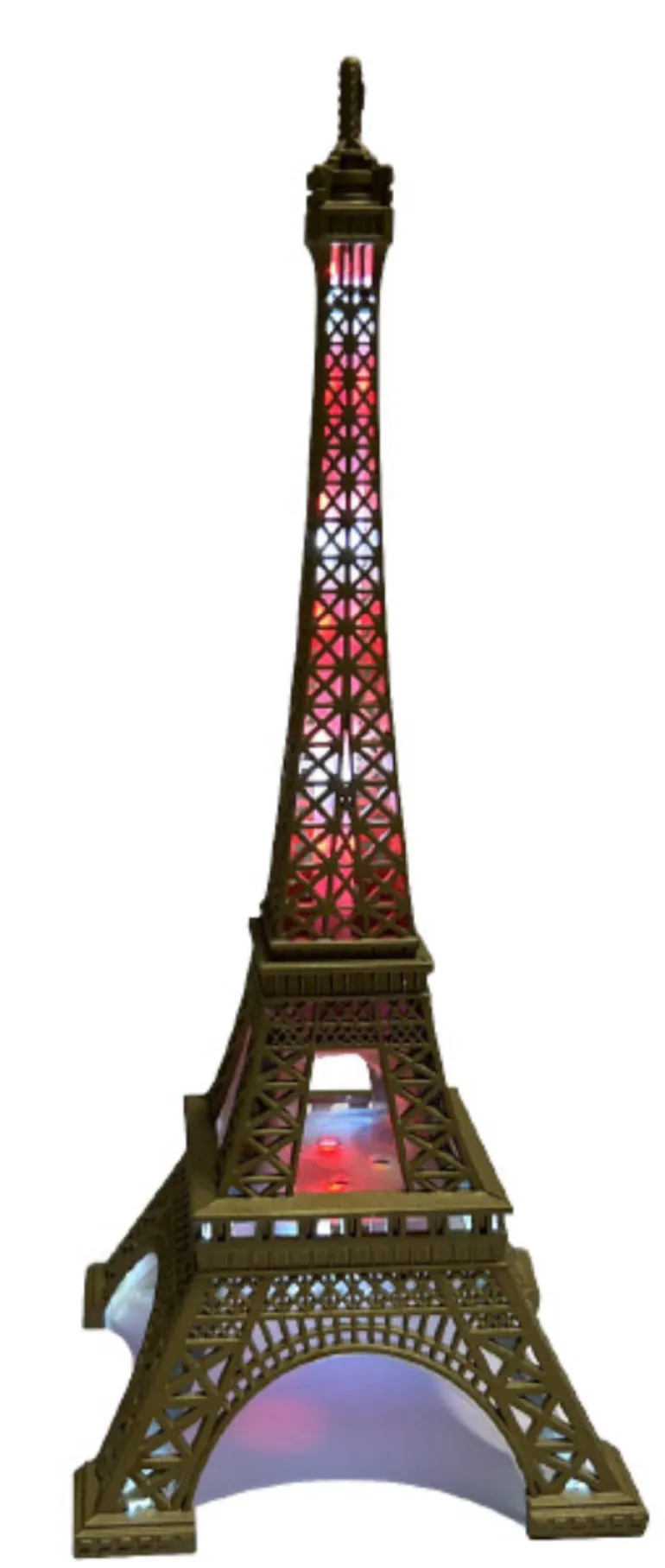 Torre Eiffel Espumante + LED 6 cores variadas