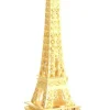 Torre Eiffel metal dourada