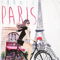 T-shirt "A menina de bicicleta"
