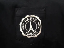 T-shirt bordado com a Torre Eiffel Paris France