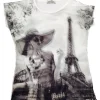 T-shirt 3D lembrança de Paris Torre Eiffel