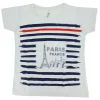 T-shirt França Paris Torre Eiffel tricolor