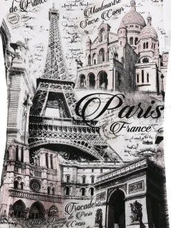 T-shirt lembrança Torre Eiffel Paris "O encanto da França"