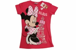 T-shirt Minnie Mouse Torre Eiffel purpurina