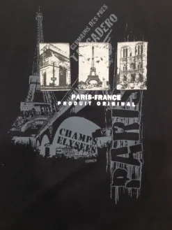 T-shirt Monumentos de Paris original Preta