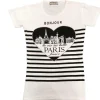 T-shirt Paris França " BONJOUR La vie est belle "