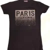 T-shirt Paris France STRASS