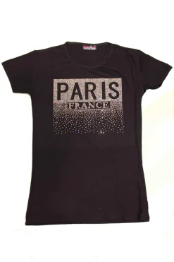 T-shirt Paris France STRASS