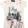 T-shirt Paris "Montmartre de bicicleta"