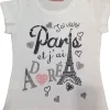 T-shirt Paris Torre Eifel "Eu visitei Paris e eu amei"