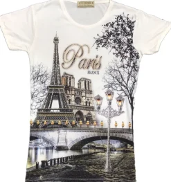 T-shirt Torre Eiffel Notre Dame