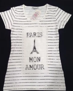 T-shirt Torre Eiffel "Paris Mon Amour"