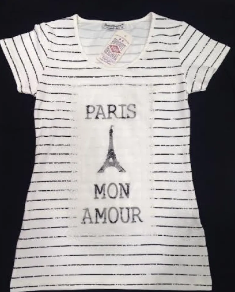 T-shirt Torre Eiffel "Paris Mon Amour"