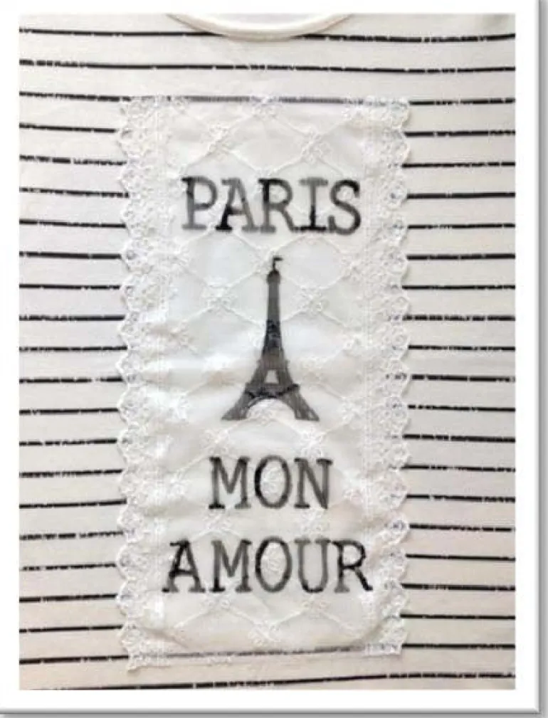 T-shirt Torre Eiffel "Paris Mon Amour"